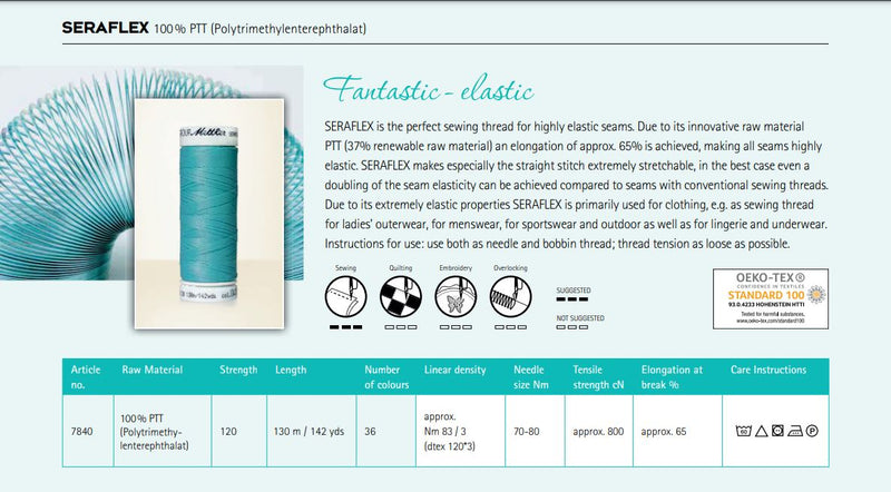 Mettler Seraflex Stretch Elastic Brochure Page