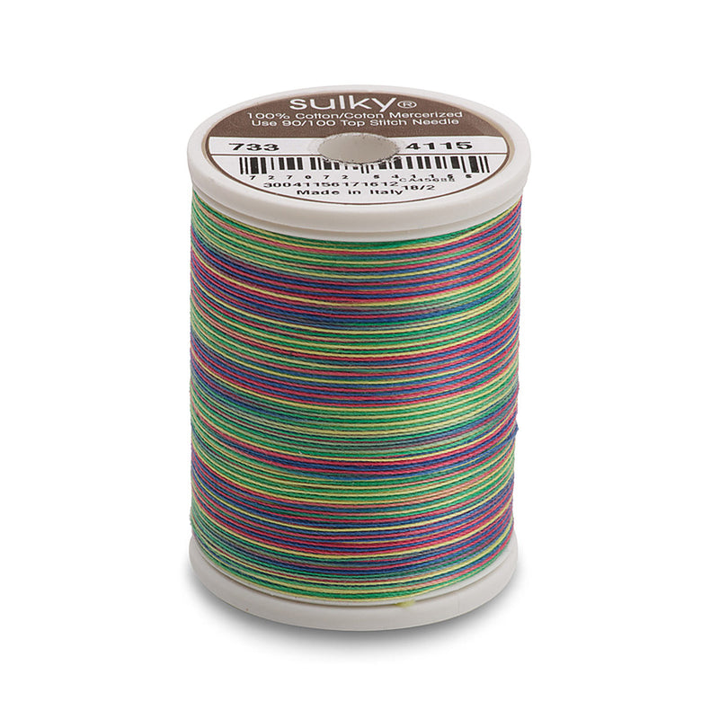 Sulky Blendables 30 wt. 2-ply 500 yd. spool - 4115 Wildflowers