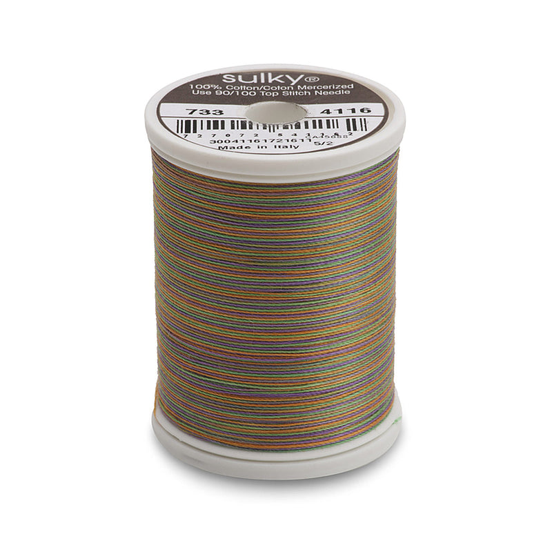 Sulky Blendables 30 wt. 2-ply 500 yd. spool - 4116 Garden Florals