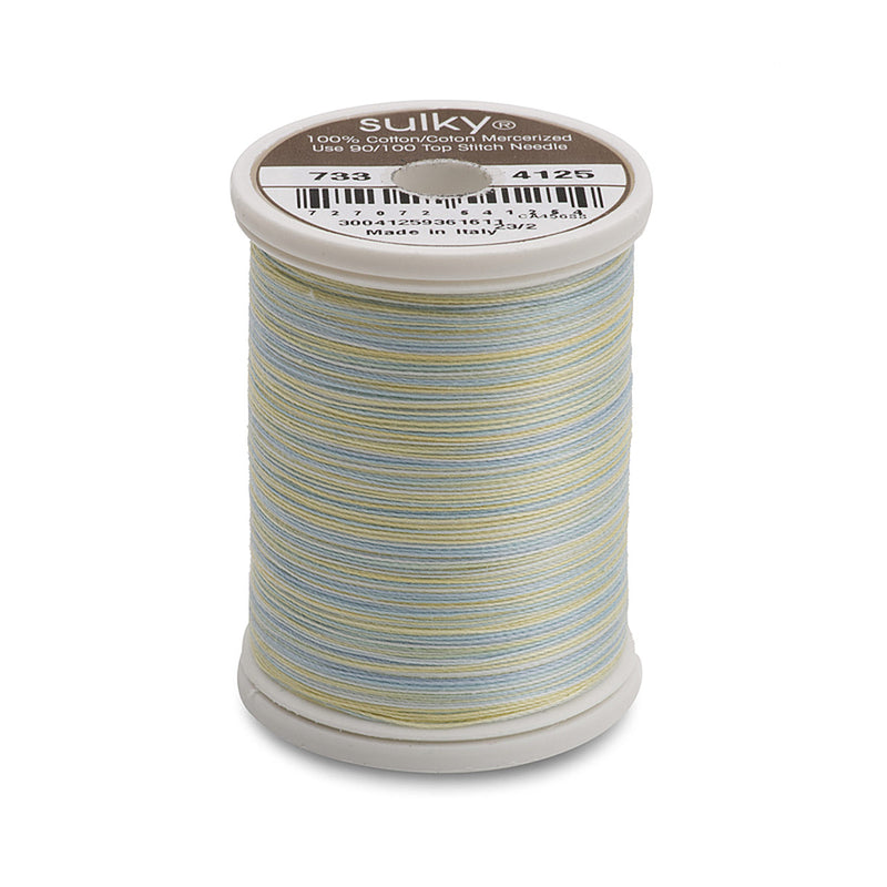 Sulky Blendables 30 wt. 2-ply 500 yd. spool - 4125 Butter & Sky