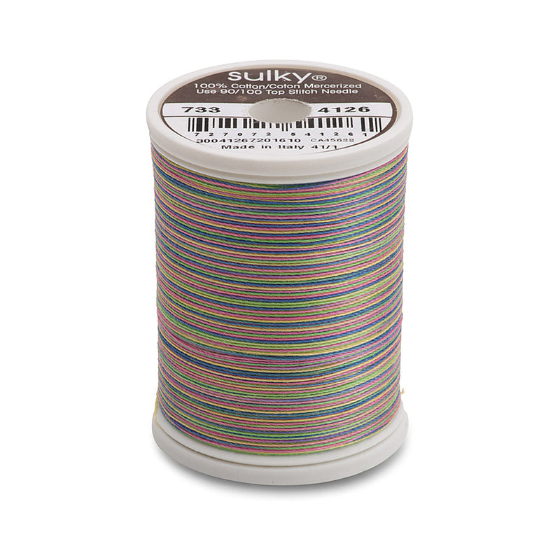 Sulky Blendables 30 wt. 2-ply 500 yd. spool - 4126 Basic Brights