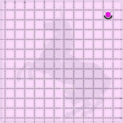 Tula Pink 12-1/2 Inch Square Non-Slip Unicorn Ruler