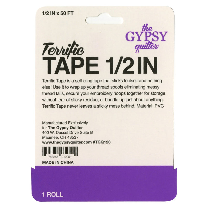 Gypsy Quilter Terrific Tape - 1/2 Inch