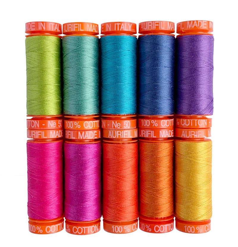 Tula Pink Dragon's Breath Thread Collection Inside