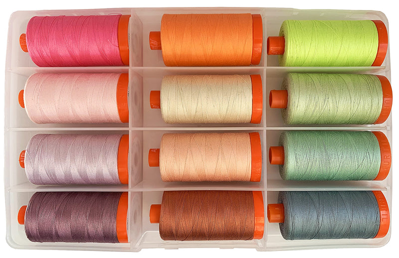 Tula Pink Neons & Neutrals - 12 Large Spool Thread Collection
