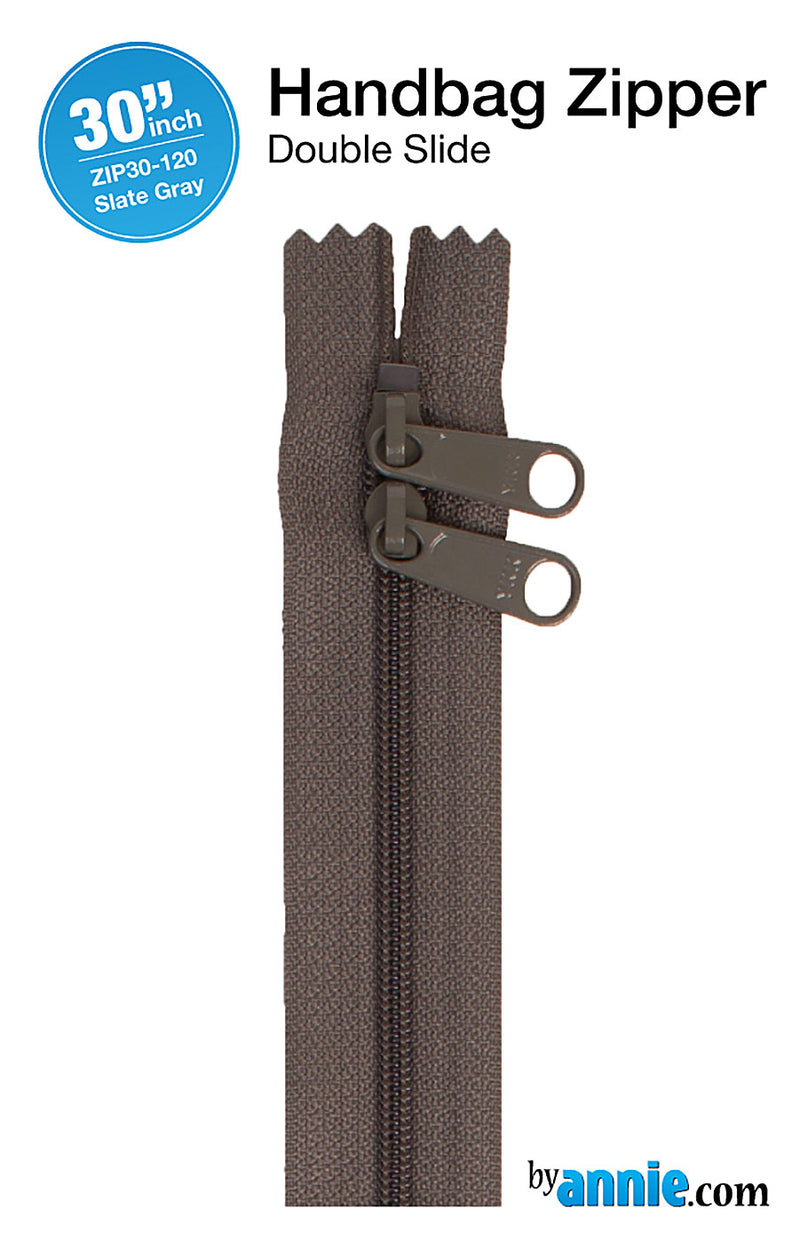 30 Inch Double Slide Nylon Coil Zipper