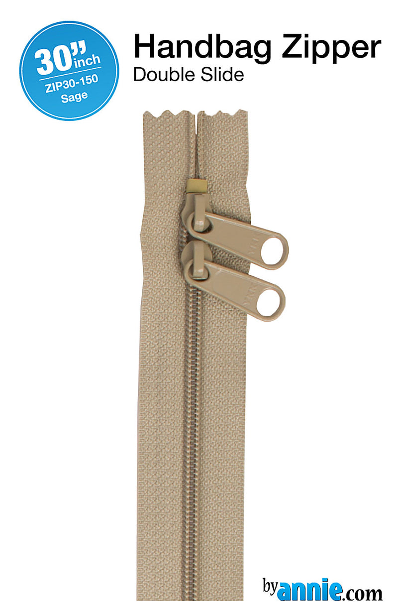 30 Inch Double Slide Nylon Coil Zipper