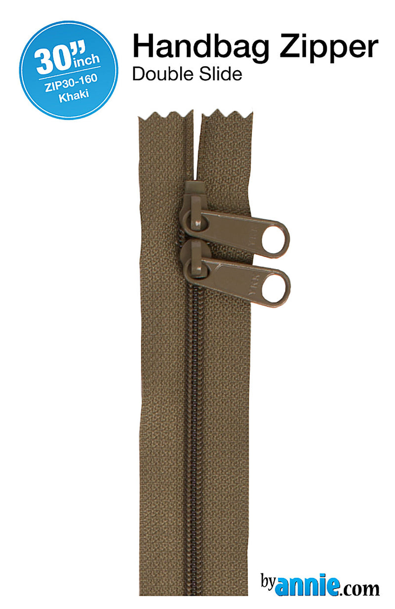 30 Inch Double Slide Nylon Coil Zipper