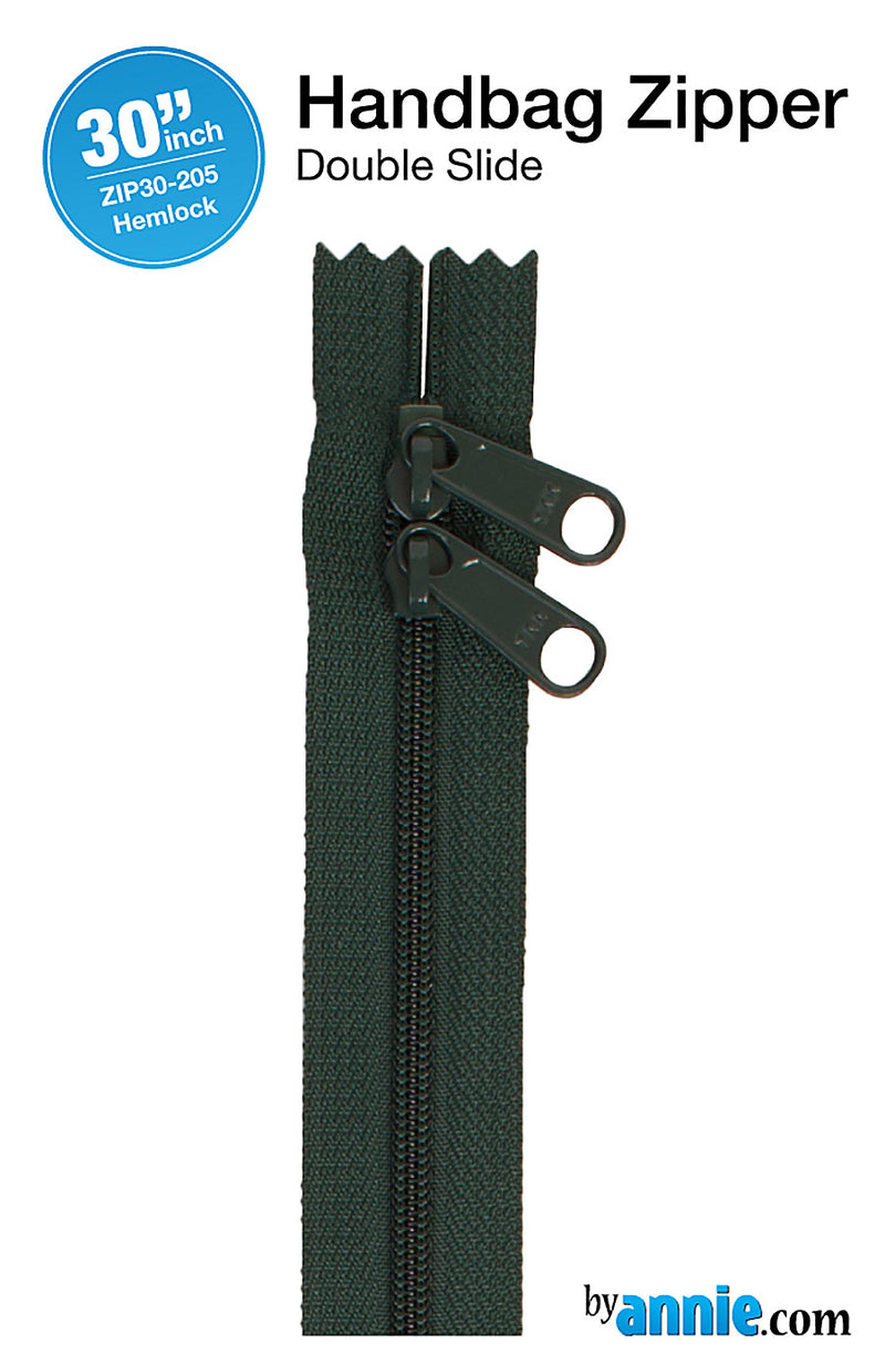 30 Inch Double Slide Nylon Coil Zipper