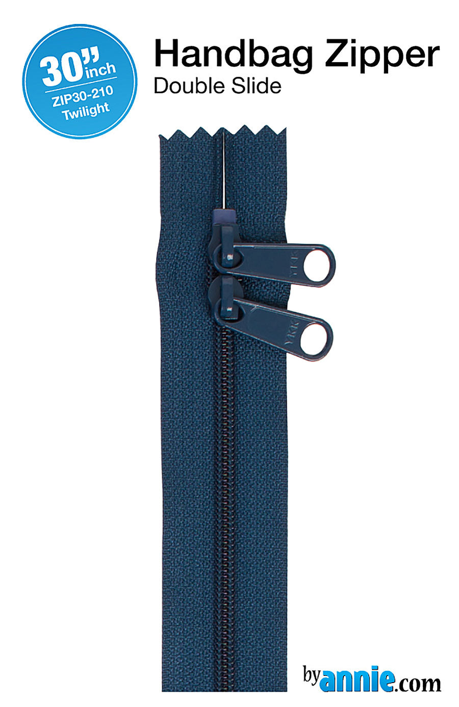 Handbag Zipper 30in Twilight