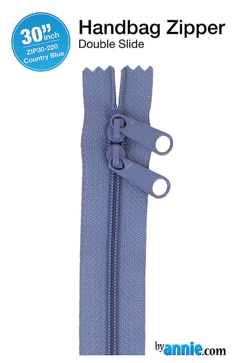 30 Inch Double Slide Nylon Coil Zipper