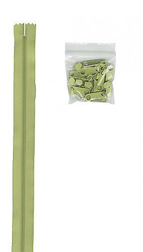 By Annie Zippers by the Yard - Chartreuse