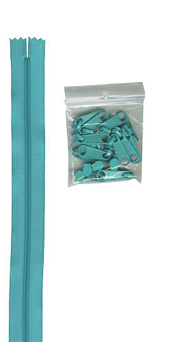 By Annie Zippers by the Yard - Turquoise