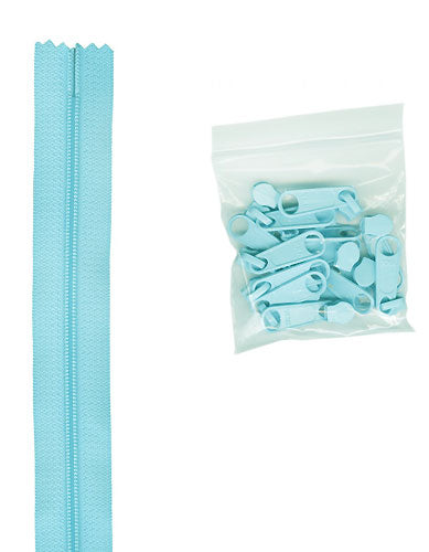 By Annie Zippers by the Yard - Robin's Egg Blue