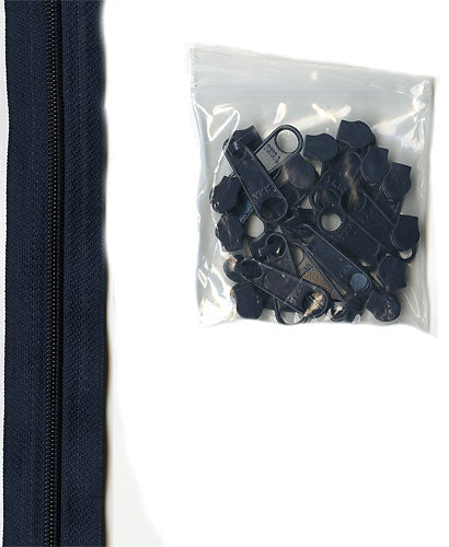 By Annie Zippers by the Yard - Navy
