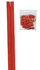 By Annie Zippers by the Yard - Tangerine