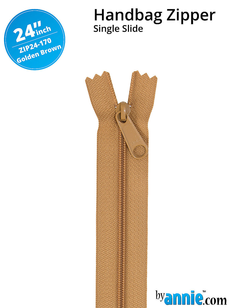 24 Inch Single Slide Nylon Coil Zipper