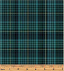 A Festive Medley 12348-85 Winter Plaid Elegance Teal by Jackie Robinson for Benartex