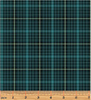 A Festive Medley 12348-85 Winter Plaid Elegance Teal by Jackie Robinson for Benartex