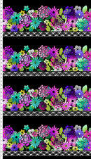 A Groovy Garden 2AGG-2 Purple by Jason Yenter for In The Beginning Fabrics