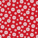 Alpine Ski 6385-88 Red Snowflakes by Victoria Borges for Studio e Fabrics