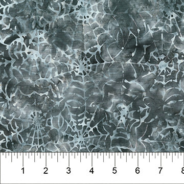 Apothecary Batik 80791-93 Spiderwebs Blue Gray by Tiffany Hayes of Needle in a Hayes Stack for Banyan Batiks by Northcott