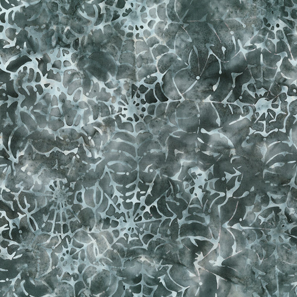 Apothecary Batik 80791-93 Spiderwebs Blue Gray by Tiffany Hayes of Needle in a Hayes Stack for Banyan Batiks by Northcott