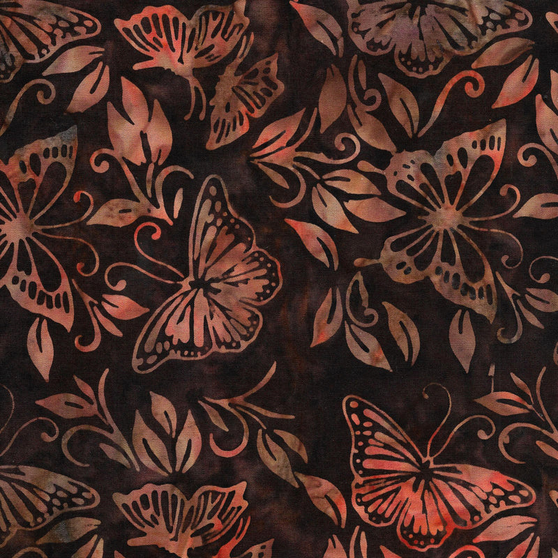 Autumn Wings Batik 112105869 Butterfly Leaf Citrine by Island Batik
