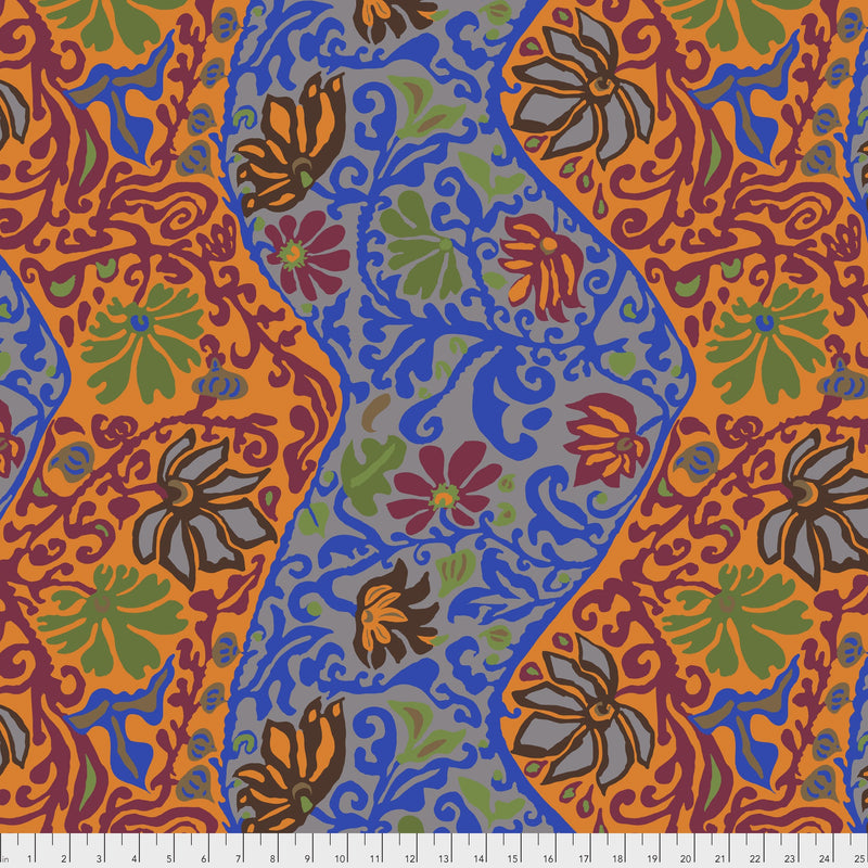 Bali Brocade PWBM069.OCHRE by Brandon Mably for Free Spirit