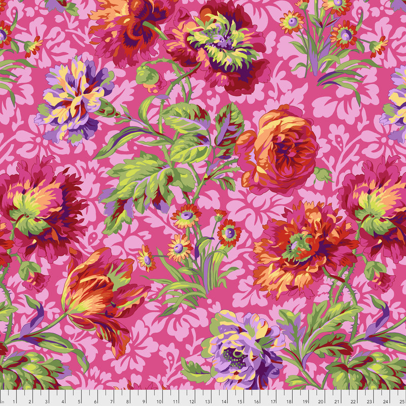 Baroque Floral PWPJ090.REDXX by Philip Jacobs for Free Spirit