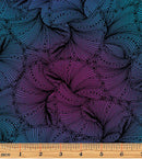 Believe in Unicorns 10393-12 Mottled Fanfare Black/Multi by Ann Lauer of Grizzly Gulch Gallery for Benartex