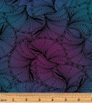 Believe in Unicorns 10393-12 Mottled Fanfare Black/Multi by Ann Lauer of Grizzly Gulch Gallery for Benartex