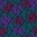 Believe in Unicorns 10393-12 Mottled Fanfare Black/Multi by Ann Lauer of Grizzly Gulch Gallery for Benartex