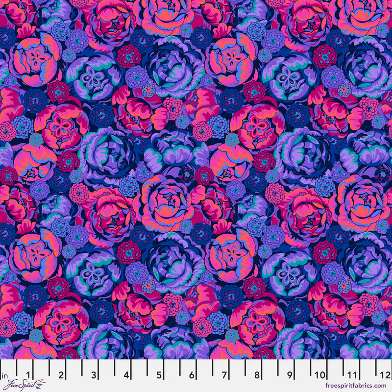 Belle Epoque PWST012.XPURPLE Roses by Stacy Peterson for Free Spirit