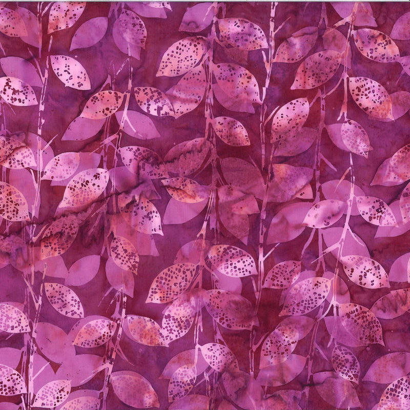 Berry Delicious Batik T2396-104 Cabernet by Hoffman Fabrics