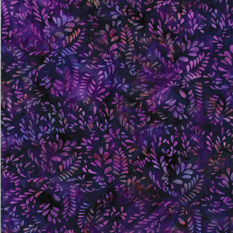 Berry Delicious Batik T2397-34 Eggplant by Hoffman Fabrics