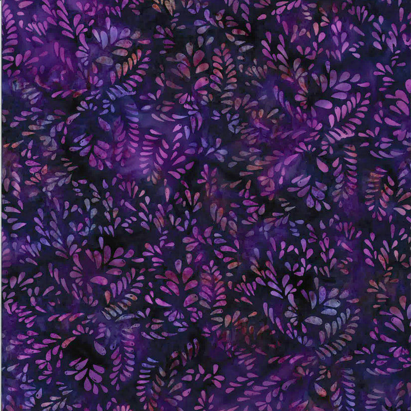 Berry Delicious Batik T2397-34 Eggplant by Hoffman Fabrics