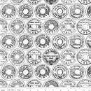 Best of She Who Sews C11338-BLACK Low Volume Spool Tops by Janet Wecker Frisch for Riley Blake Designs