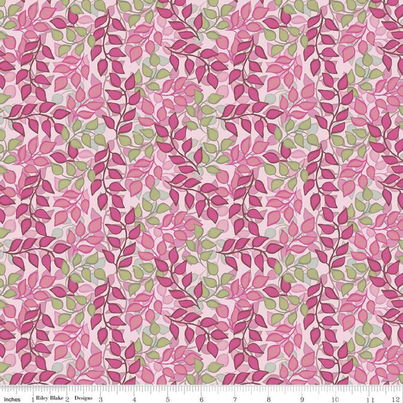 Blissful Blooms C11914-PINK Vines by Lila Tueller for Riley Blake Designs