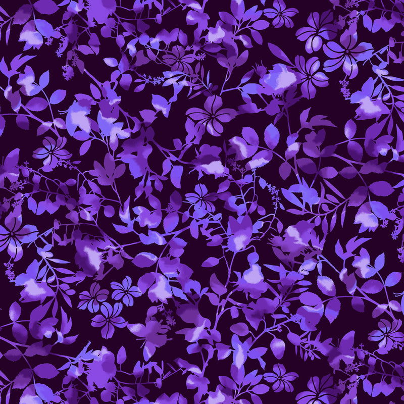 Bloomin' Beauty 108" Wide 6669-55 Amethyst Wildflowers by Chelsea Design Works for Studio e Fabrics