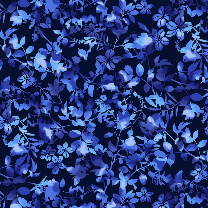 Bloomin' Beauty 108" Wide 6669-77 Sapphire Wildflowers by Chelsea Design Works for Studio e Fabrics