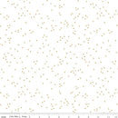 Blossom On White SC730-GOLD Gold Sparkle by Christopher Thompson for Riley Blake Designs