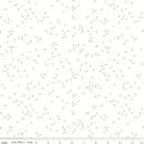 Blossom On White SC730-GOLD Gold Sparkle by Christopher Thompson for Riley Blake Designs