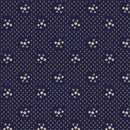 Blue Dahlia R220127 Navy Daisy Ring by Paula Barnes for Marcus Fabrics