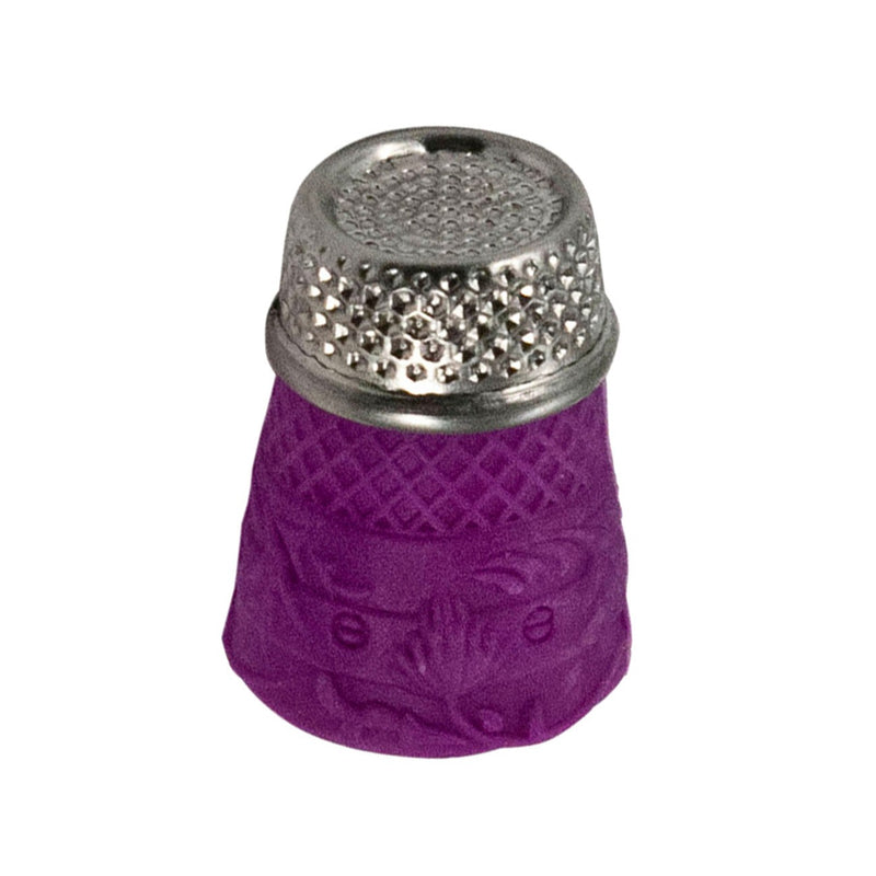 Slip Stop Silicon Thimble with Metal Top - Large