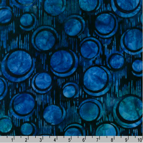 Bubble Blues Batik AMD-21247-438 Night by Lunn Studios for Robert Kaufman