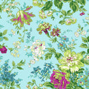 Bungalow Garden R210223 BLUE Bouquets by Laura Berringer for Marcus Fabrics