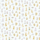 Bunnies for Baby 10212-10 In the Meadow White by Patrick Lose for Patrick Lose Fabrics