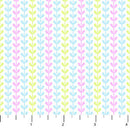 Bunnies for Baby 10213-10 Heart Vine Stripe White by Patrick Lose for Patrick Lose Fabrics