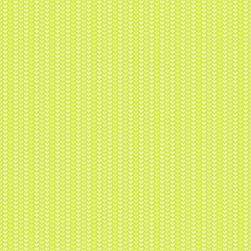Bunnies for Baby 10213-71 Heart Vine Stripe Green by Patrick Lose for Patrick Lose Fabrics